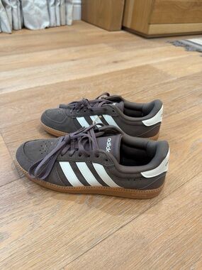 adidas Brown Mesh Trainer with Neutral Accents